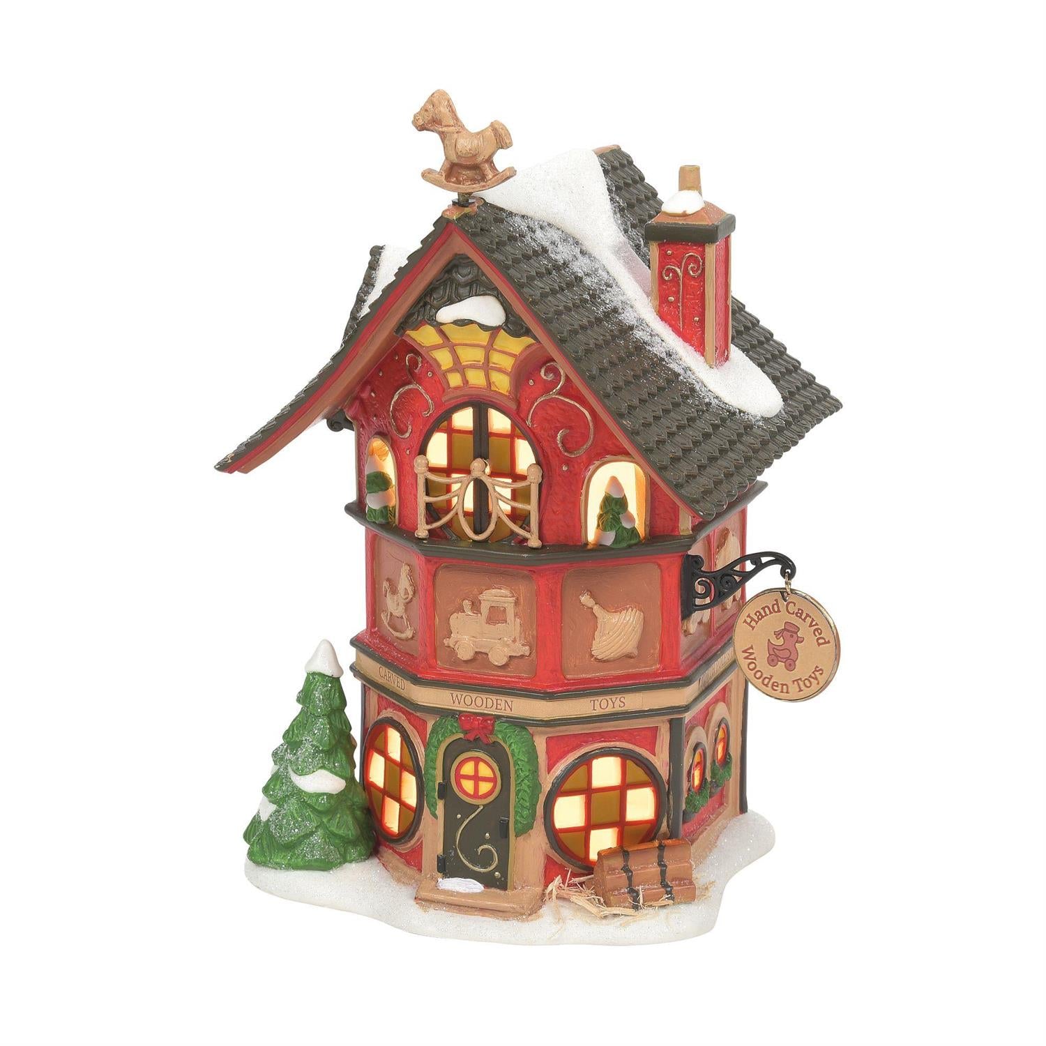 North Pole Village North Poles Finest Wooden Toys #6009828